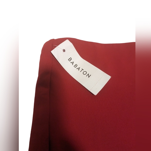 ❗SOLD❗ARITZIA BABATON FIERY RED STRAPLESS BODYCON TUBE MAXI DRESS NWT - Picture 4 of 8